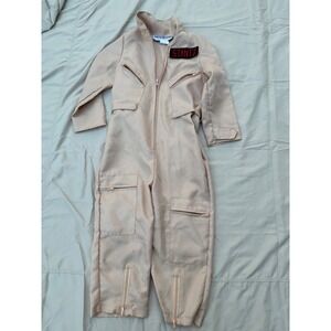 Cosplay Kids Ghostbusters Jumpsuit S Tan Ray Stantz Costume Coveralls